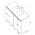 Шкаф за баня окачен – NIDO JUMBO F004C2DNJ